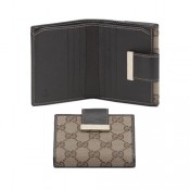 Brun Gucci Volet Français Porte-Monnaie Avec Le Détail la Nouvelle Collection